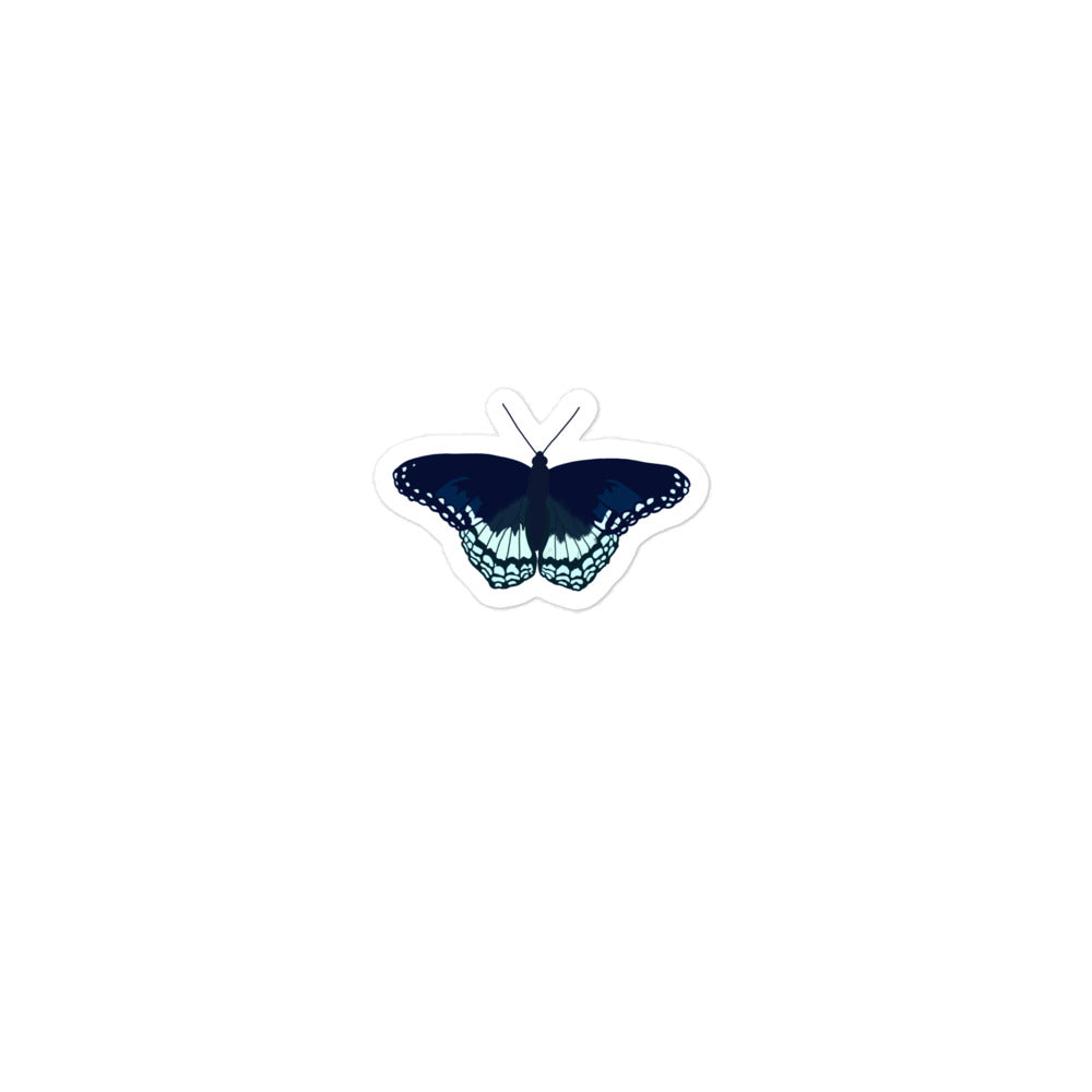 Blue Butterfly Bubble-free stickers