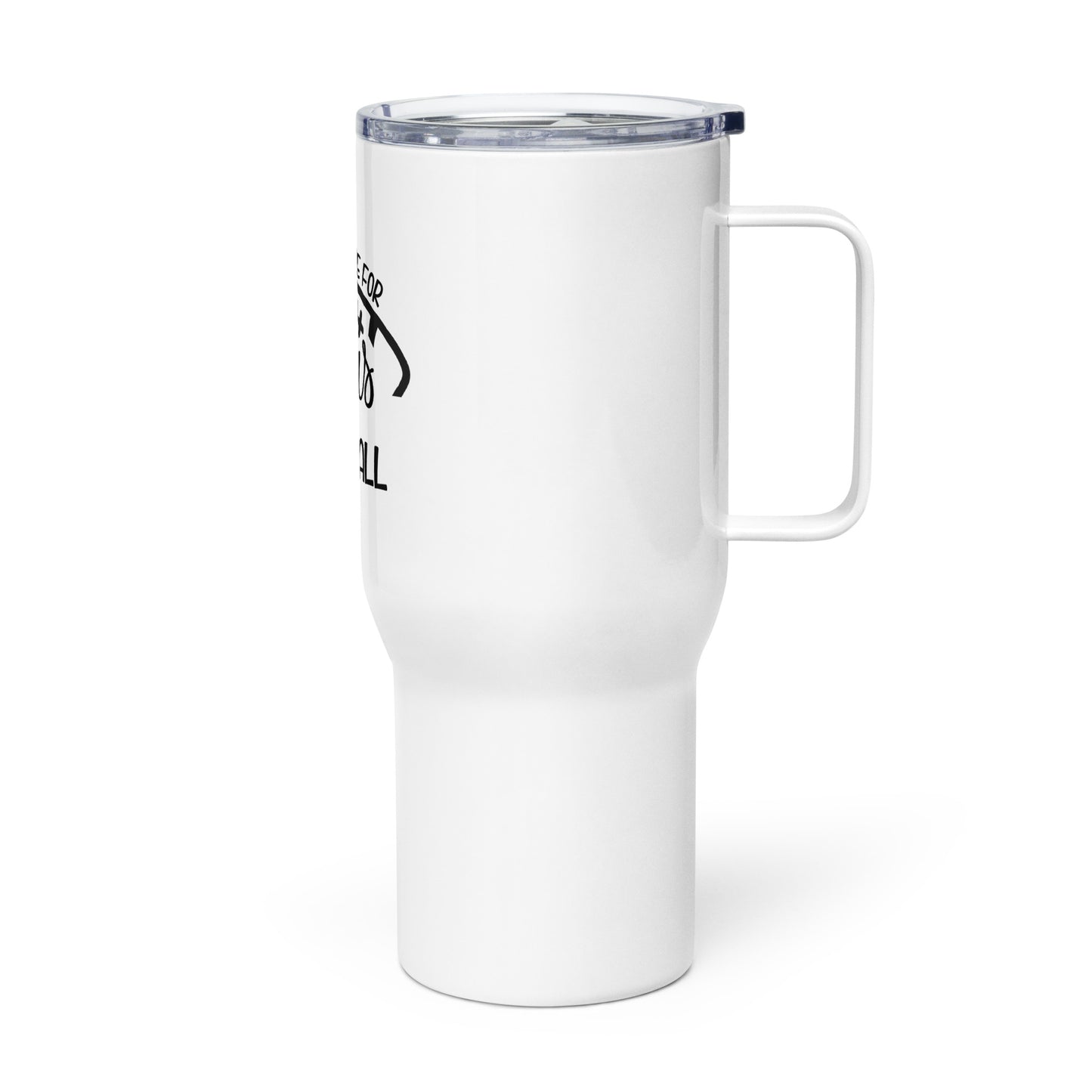 Sundays Are For Jesus and Football Travel mug with a handle