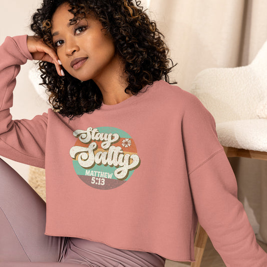 Stay Salty Crop Sweatshirt